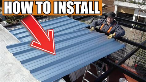 how to install metal sheet roofing|installing a metal roof yourself.